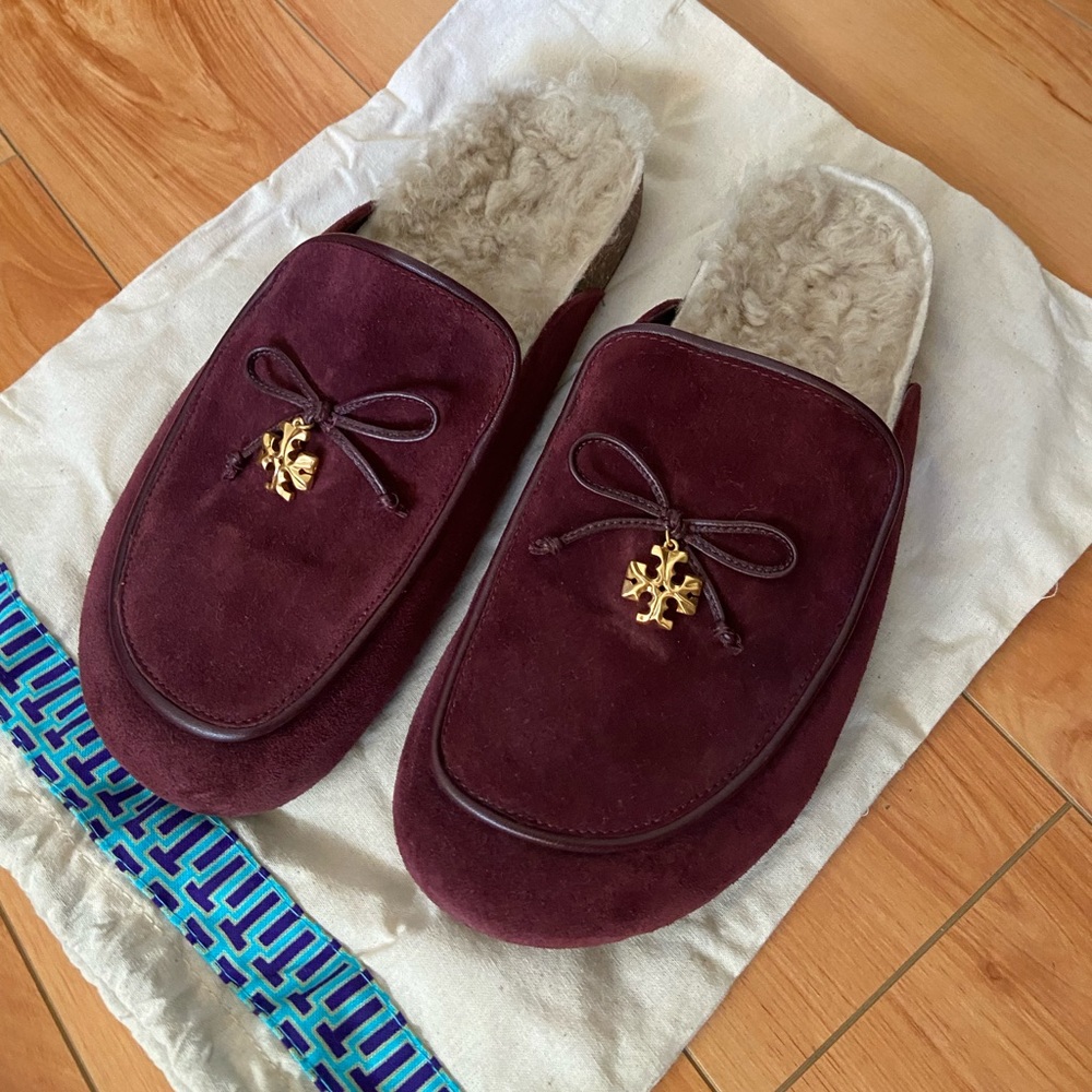 Tory Burch Charm Mules Like New